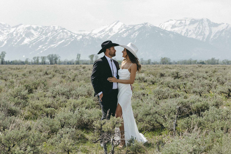 Tim & Maddy in the Bella Gown