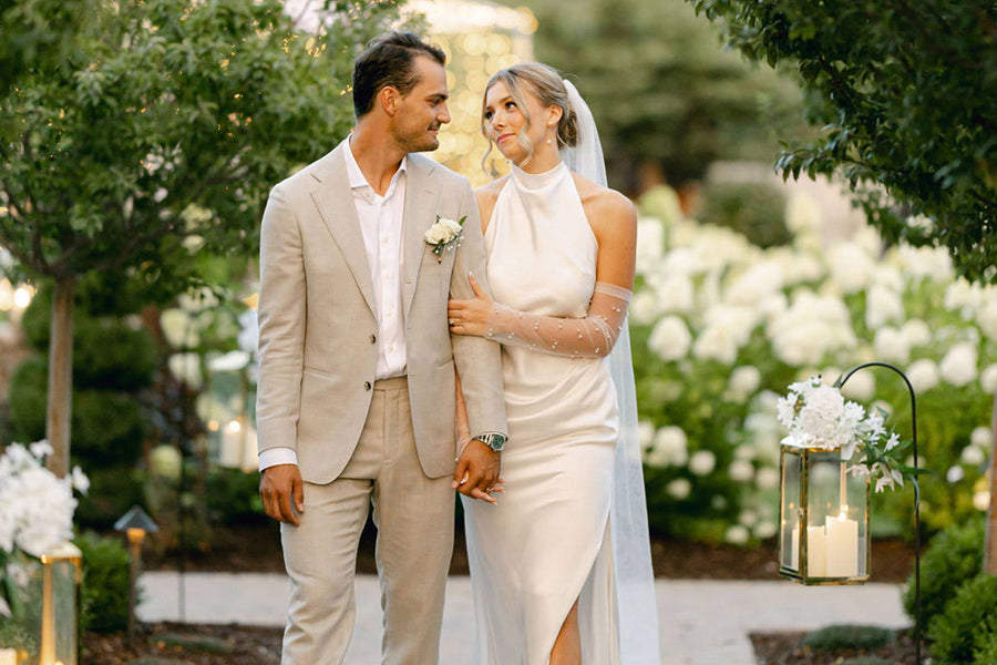 Matt and Maddie in the Goldie Gown