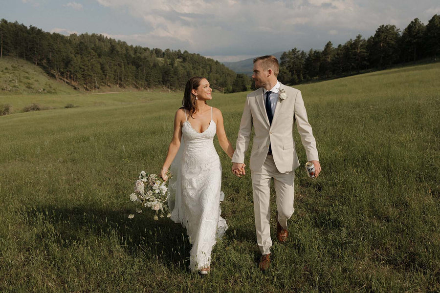 Joey and Brianna in the Rosa Gown