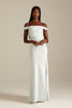 Kai Off the Shoulder Blue Bridesmaid Dress_XS_