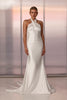 Mavi High Neck Wedding Dress_XS_