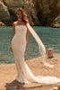 strapless wedding dress