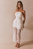 Short Lace Wedding Dress with Skirt_XS_