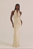 Dillon Champagne Halter Bridesmaids Dress_XS_