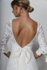 Low back on Frenchie wedding gown