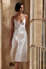 Grace Loves Lace Silky Satin Midi Moonshine Front Shot